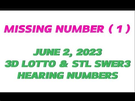 stl hearing number today|STL Swer3 .